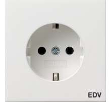 Gira Розетка с з/к и надписью 