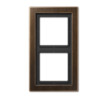 JUNG Античная латунь рамка 2-постовая