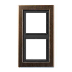 JUNG Античная латунь рамка 2-постовая