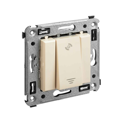 Диммер кнопочный в стену, Avanti, ванильная дымка