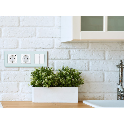 Розетка с заземлением - Legrand/Daccord Inspiria - со шторками 16А 250В винтовые зажимы - белый