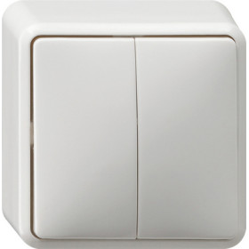 Gira Бел Выключатель двуклавишный 10А IP20