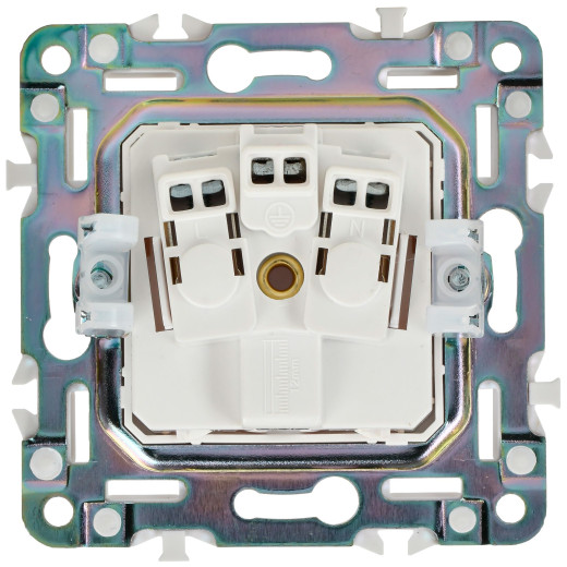 SKANDY Роз. с з/к/ш 16А б/к SK-R06W арк. бел. IEK