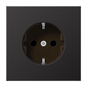 JUNG LS 990 Dark Розетка с/з безвинт. зажим