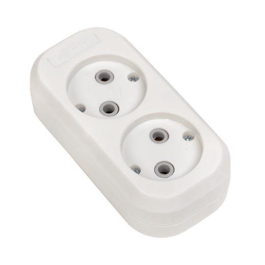 Колодка 2 гн. 10А 2,2кВт б/з Эксперт EKF PROxima