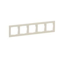 Legrand/Daccord SUNO Слоновая кость Рамка декоративная универсальная 5-постовая.
