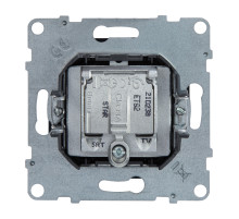 Legrand/Daccord SUNO Антрацит Розетка TV-SAT двухкабельная.