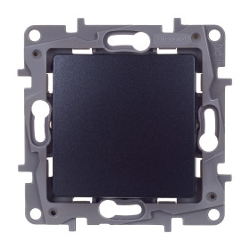 Legrand Etika Антрацит Переключатель промежуточный 1-клавишный, винтовые клеммы, 10AX, 250 В.