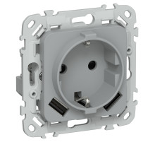 FLITE Роз.с з/к/ш 16А USB AA 3,1А б/к РСЮша11-1-ФлС сер. IEK