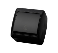 TDM Кнопка звонковая открытой установки IP44 6А графит 