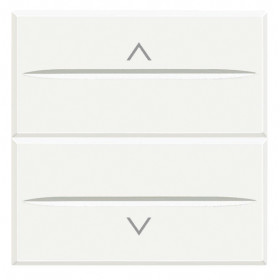 BT Axolute White Axial Выключатель жалюзийный кнопочный 10А, 2 мод.