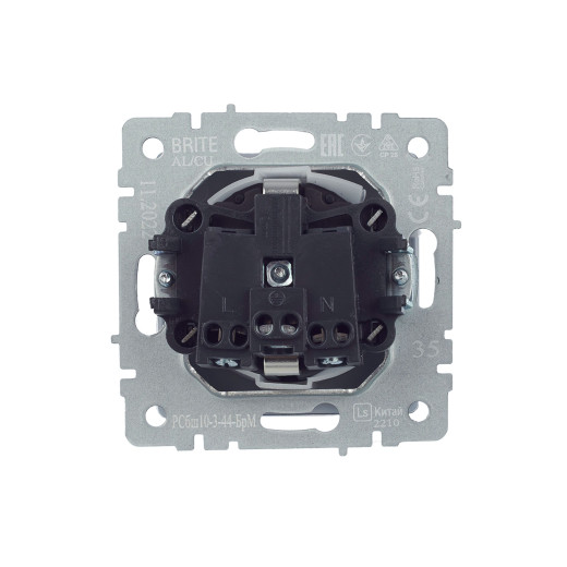 BRITE Роз. с з/к/ш с кр. 16А IP44 РСбш10-3-44-БрМ мар. IEK