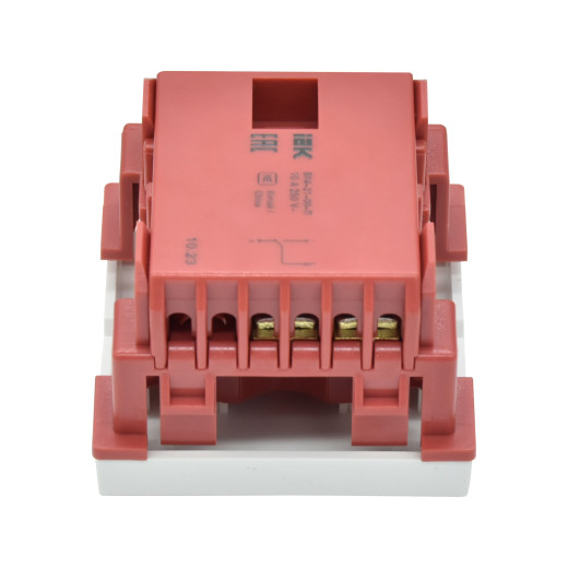 ВК4-21-00-П Выключатель проходной (переключатель) одноклавишный (на 2 модуля) ПРАЙМЕР белый IEK