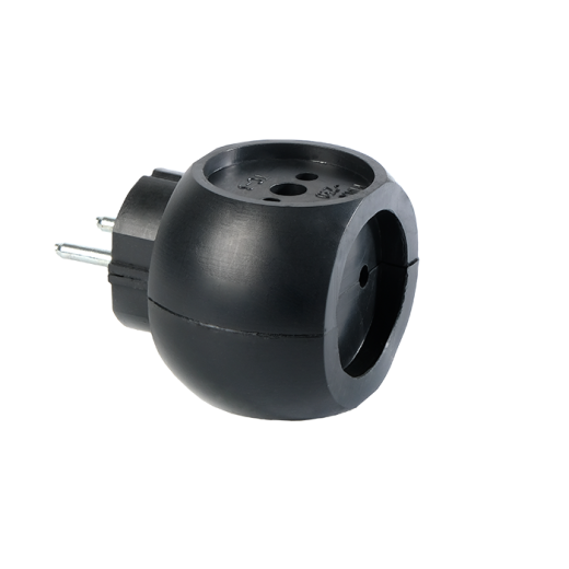 Разветвитель ФАZА АП-3-Ш черный, тройник, шар