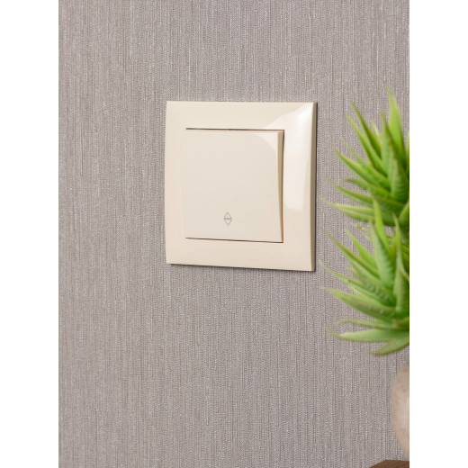 Валенсия выключатель 1-кл. 10А кремовый проходной EKF PROxima