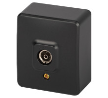 ЭРА Розетка Эксперт 11-3201-05 TV одиночная IP20 ОУ антрацит