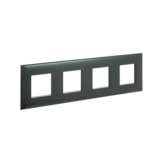 Рамка 4 поста (8 мод.), Avanti, сине-зеленый жемчуг