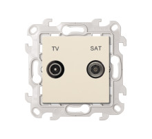 Simon 24 Слоновая кость Розетка TV-SAT оконечная