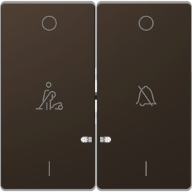 Schneider Electric Merten D-Life Мокко Клавиша 2-ая, линзой LED, символ: «звонок»/горничная