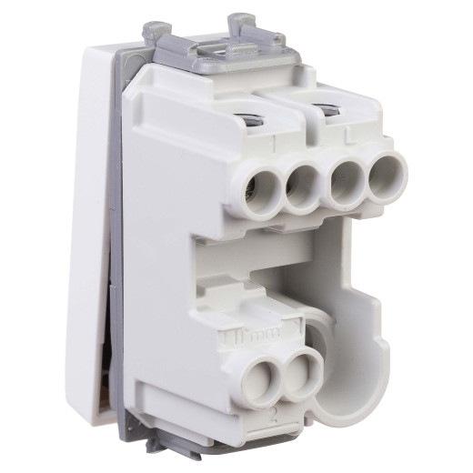 Кнопка модульная, Avanti, белое облако, 1 модуль