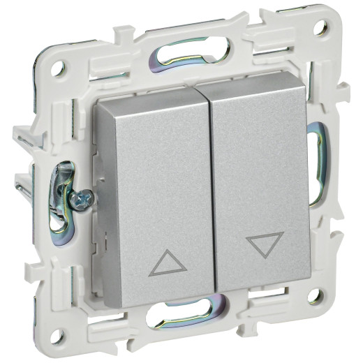 SKANDY Выключ. жалюзи 10А SK-V12S сереб. IEK