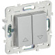 SKANDY Выключ. жалюзи 10А SK-V12S сереб. IEK