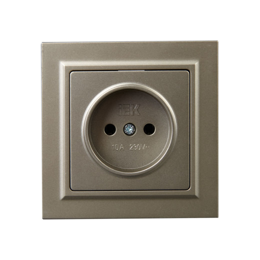 BRITE Роз. без з/к/ш 10А в сб. РСР10-1-0-БрШ шамп. IEK