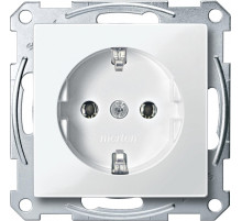 Schneider Electric Merten SM Бел глянец Розетка с/з безвинт.зажим