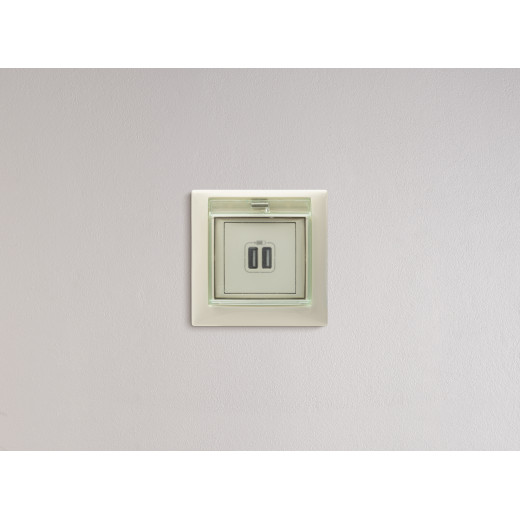 Зарядное устройство USB тип А / тип А - Legrand Valena - 3000мА 15Вт - слоновая кость