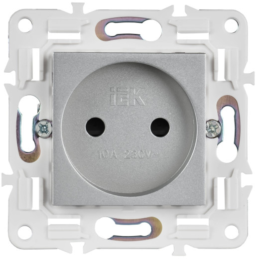 SKANDY Роз. без з/к с з/ш 10А SK-R01S сереб. IEK