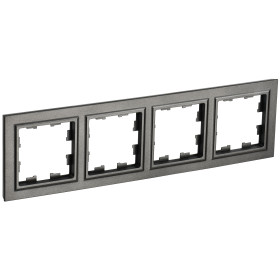 IEK BRITE BASE Темн.бронза Рамка 4-м РУ-4-БрТБ