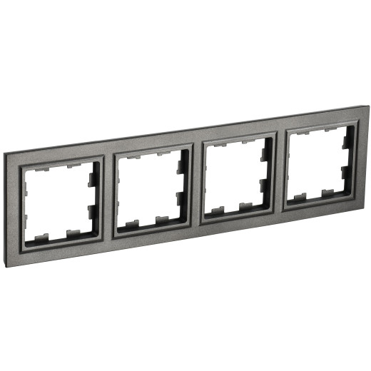 BRITE Рамка 4-мест. РУ-4-БрТБ бр. IEK