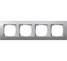Gira Event Алюминий/Алюминий Рамка 4-ая