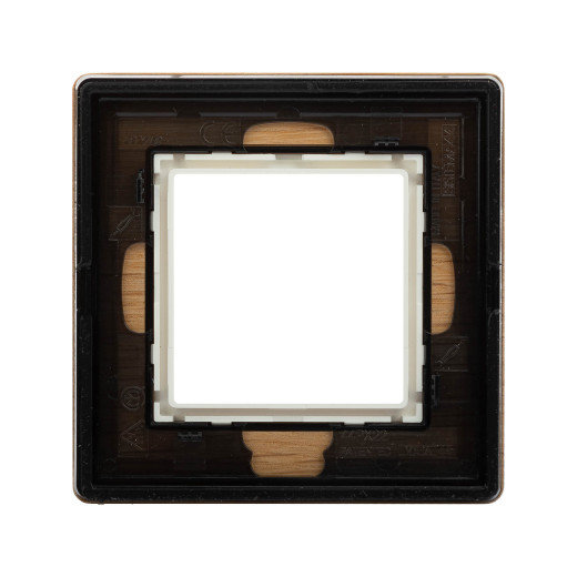 Рамка из натурального дерева 1 пост (2 мод.), Avanti, беленый дуб