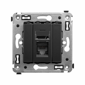 DKC Avanti Компьютерная розетка RJ-45 в стену, кат.6 одинарная, 