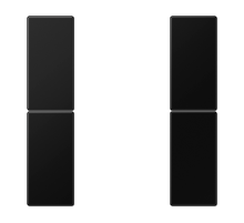 JUNG Набор накладок 2 группы для модулей F50 термопласт черный матовый