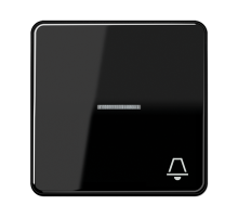 JUNG CD 500/CD plus Черная Клавиша 1-ая с/п с символом ЗВОНОК