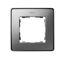 Simon 82 Detail Холодный Алюминий, основание графит Рамка 1-ая