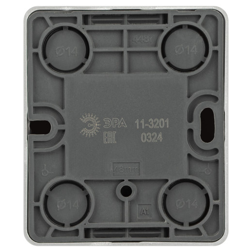 Розетка ЭРА Эксперт 11-3201-03 TV одиночная IP20 ОУ алюминий