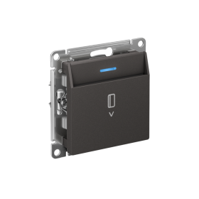 Systeme Electric ATLASDESIGN ВЫКЛЮЧАТЕЛЬ карточный 10А, без задержки времени, механизм, БАЗАЛЬТ