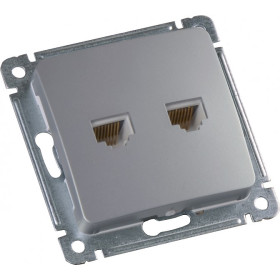 Hegel Мастер внутр Серебро РСКК-440-06 Розетка компьютерная, механизм