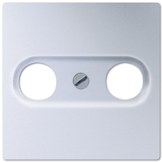 Крышка для TV-FM-розеток, фиксация винтом, дюропласт, алюминий, A500