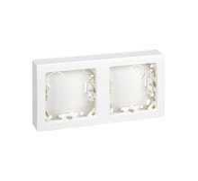 Simon 73 loft Белая Рамка 2-ая горизонтальная 75х146 мм