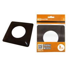 TDM Одноместная защитная рамка для выключателей или розеток для защиты обоев 130х130 мм, шоколад