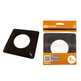 TDM Одноместная защитная рамка для выключателей или розеток для защиты обоев 130х130 мм, шоколад