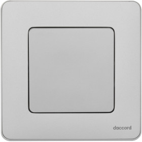 Legrand/Daccord INSPIRIA Алюминий Переключатель без фиксации (кнопка) с Н.О./Н.З. контактом 6 A - 250 В.