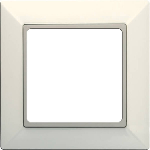 Рамка 1-пост, Eco Profi, термопласт, слоновая кость