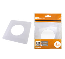 TDM Одноместная защитная рамка для выключателей или розеток для защиты обоев 130х130 мм, белая