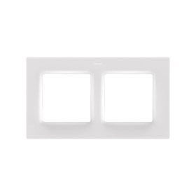 Simon S82 Concept Матовый белый, Рамка на 2 поста
