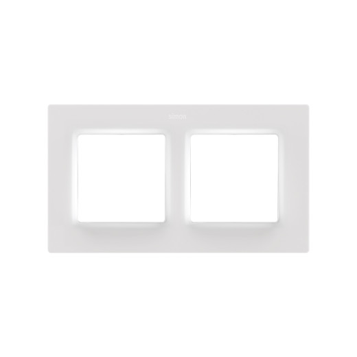 Рамка на 2 поста белого матового цвета S82 Concept